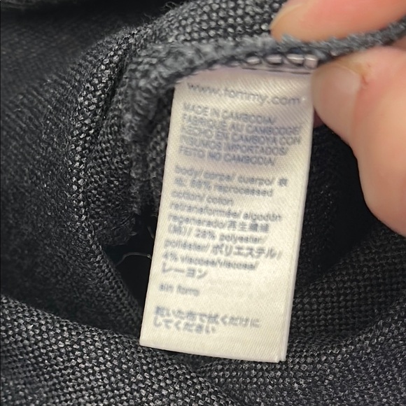 Tommy Hilfiger Navy Market Tote Bag NWOT - Picture 6 of 9